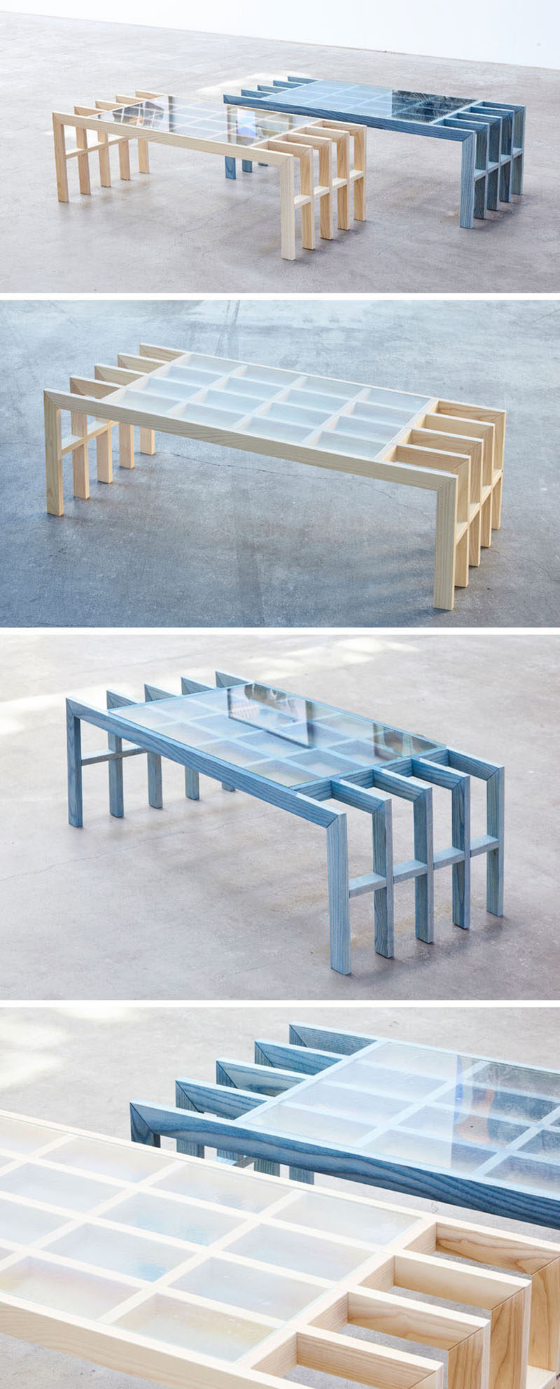 Australian based designer Elliot Bastianon, has created a new modern furniture collection named 'Straight Lines'. #ModernFurniture #Design #CoffeeTable #Wood